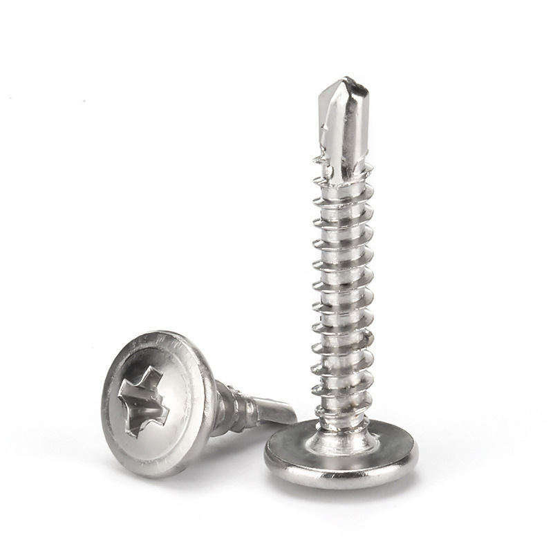 GB 스테인레스 스틸 크로스 벨트 중형 HUASHI 헤드 드릴 대형 플랫 헤드 셀프 패드 드릴 테일 네일 네일 라운드 헤드 HUASHI