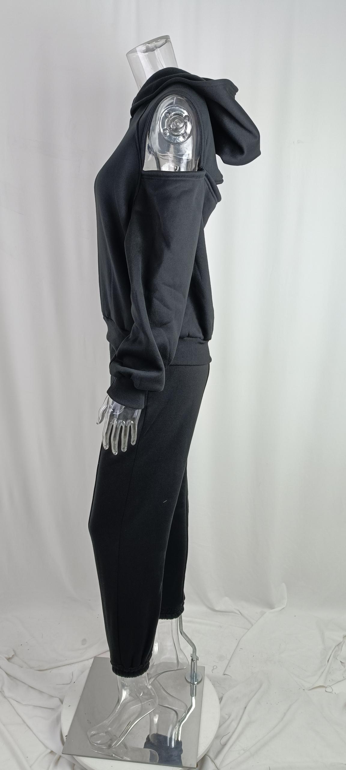 Versatile Women's Fleece-lined Long-sleeve Shorts Set For Spring_voghion.com