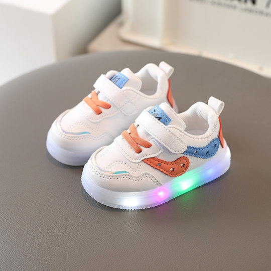 Baby Shoes children 0-1-3-6 years old 2 boys white shoes light board shoes casual shoes non-slip soft bottom toddler shoes fashion