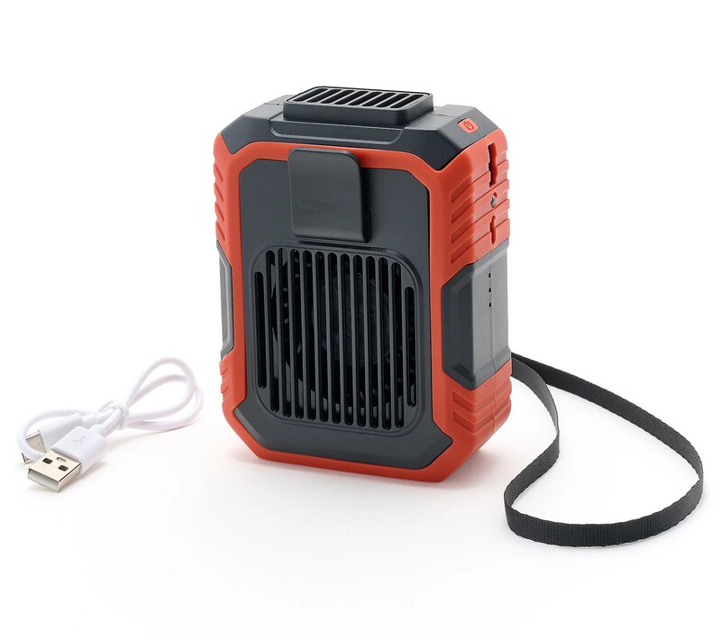 腰掛け扇風機 USB 充電ポータブル手持ち小型扇風機建設現場屋外首掛け扇風機越境卸売|undefined