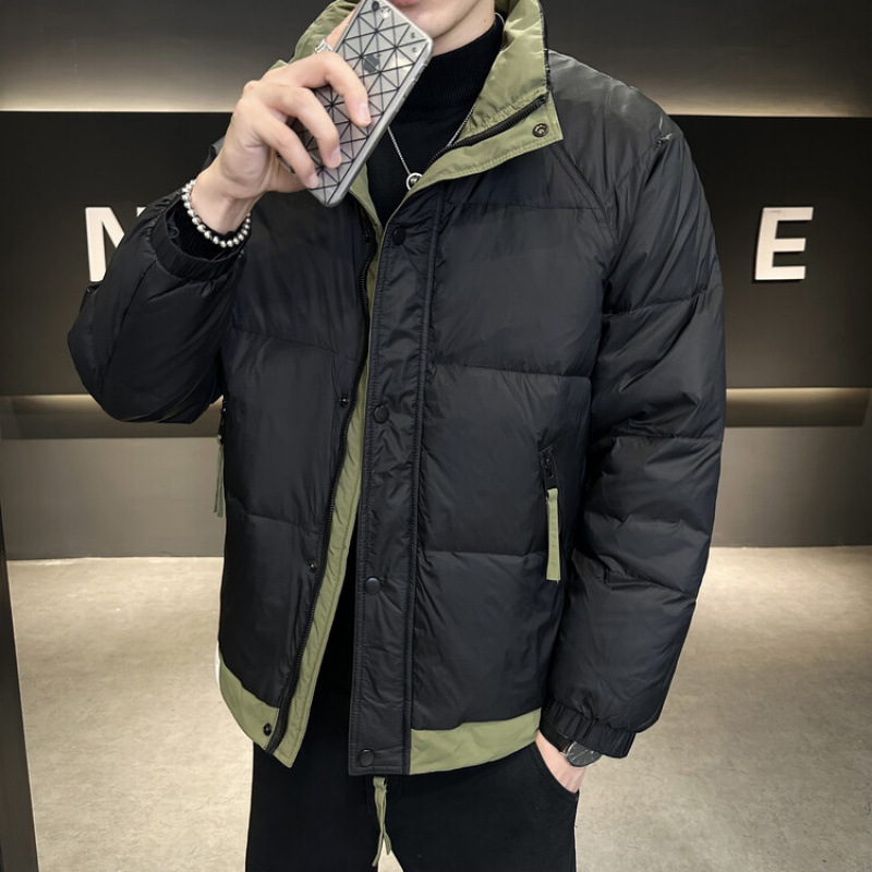 Wholesale down jacket men's light short 2023 winter new tide brand stand collar down warm thick coat
