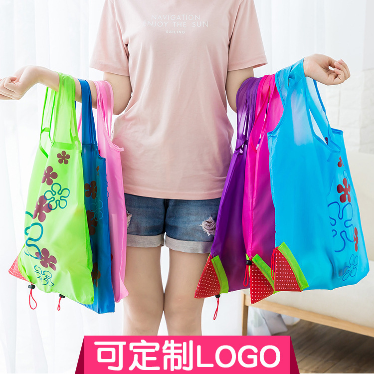Strawberry Shopping Bag household Portable Strawberry Bag Buy food fold Bag Supermarket handbag Storage bag