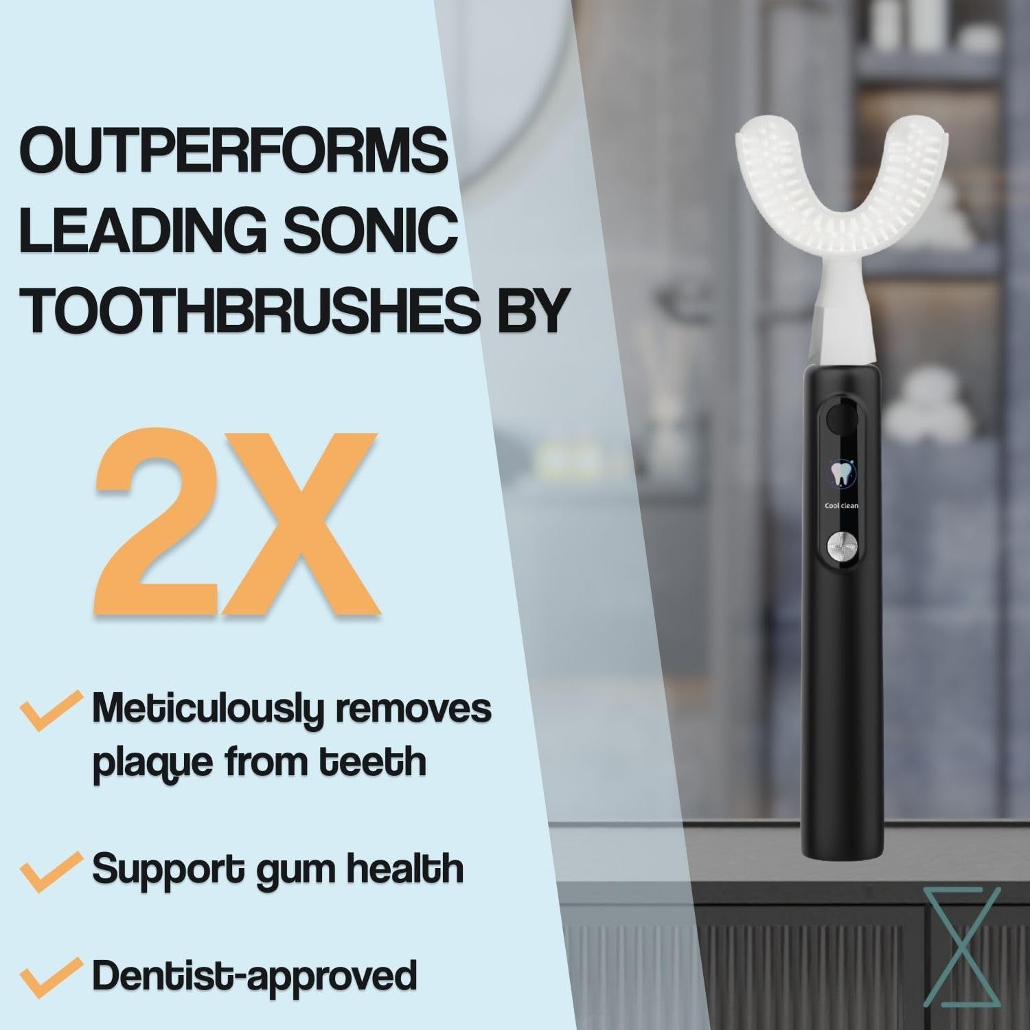 Amazon's New Y-Shaped Electric Toothbrush Two-In-One Electric Toothbrush and Dental Cleaner
