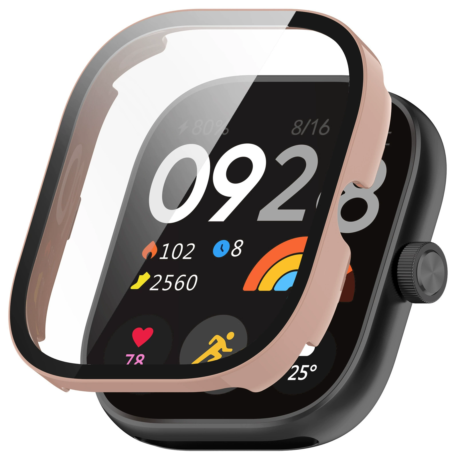 Чехол для часов Xiaomi Redmi Watch 6/5 Lite Active Redmi 4 с интегрированным корпусом