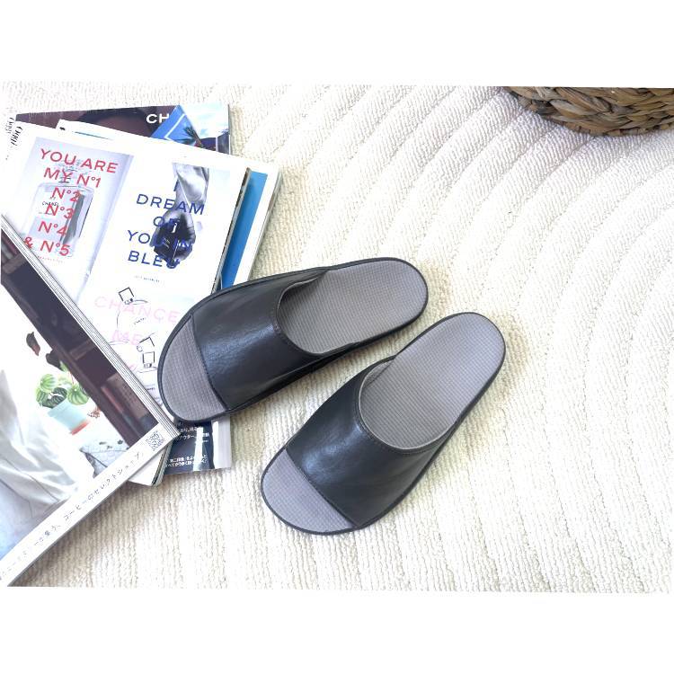 外贸出口日本皮质盆底拖鞋