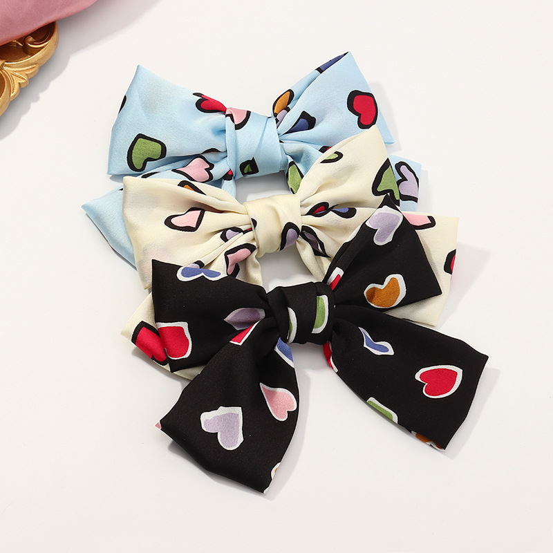 Korean Fashion Solid Color Bow Hairpin display picture 3