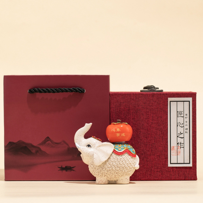 大象猪创意礼品公司店铺开业乔迁吉祥物工艺品伴手礼朋友生日礼物|undefined