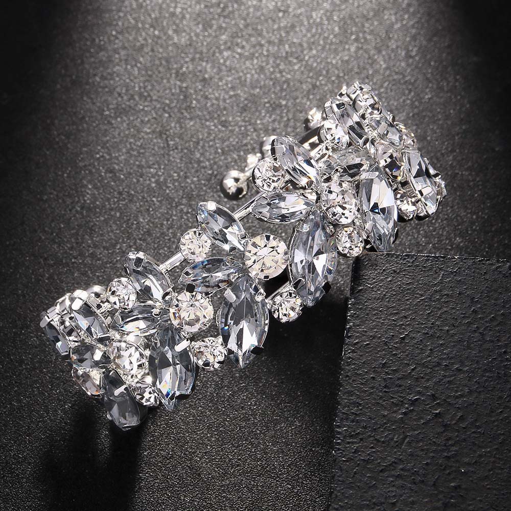 Aliexpress caliente brazalete de diamante exagerado brazalete de apertura para niñas de alto nivel accesorios de escenario Brazalete