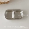 Square 304 stainless steel dipping disc-silver dual grid