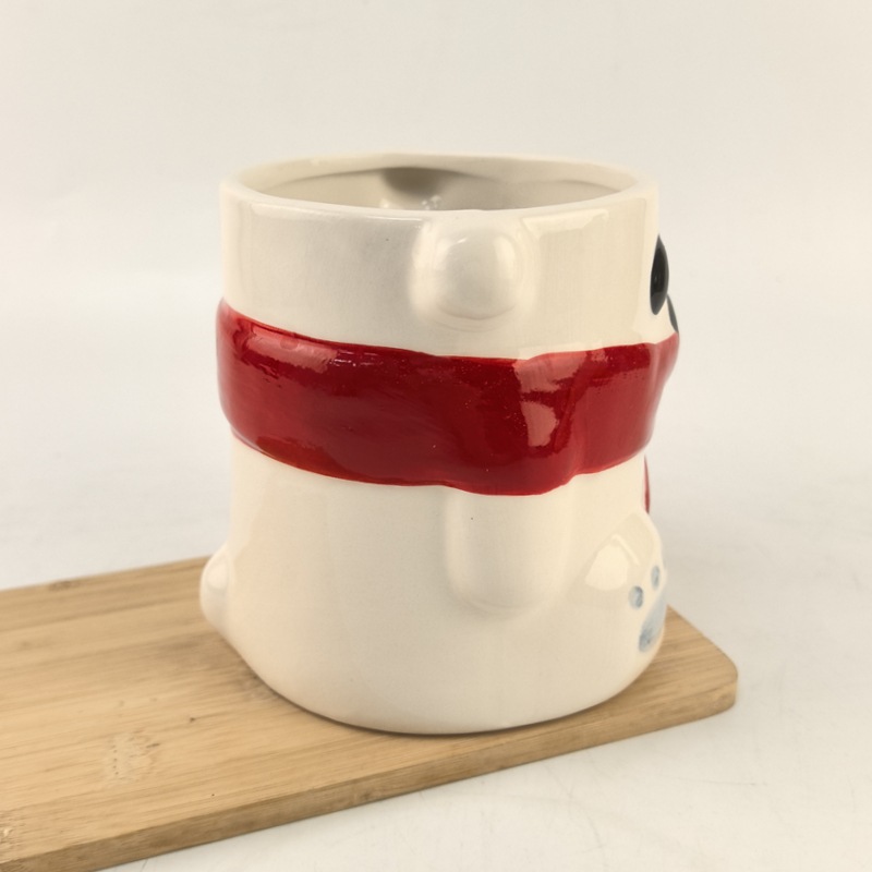 Coca-Cola cerámica de dibujos animados Bear blanco taza de alta belleza hogar taza de agua de gran capacidad taza de oficina menú