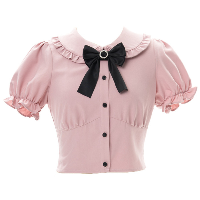 日本系の甘いかわいいロリータのワンピースの女の子のLolitaの王女のスカートのシャツの背もたれのスカートのスーツの2つのセット|undefined