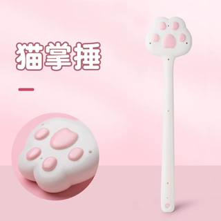 卡通猫爪按摩捶软胶猫掌拍打棒全身通用养生敲打锤肩颈敲打锤批发