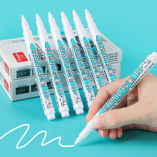 Guangna GN801 white marker pen 1mm quick-drying waterproof industrial paint pen tire painting paint pen marking pen
