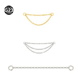 F-136 Titanium Chain Nose Ring Nose Stud Earrings Nose Chain Human Puncture Accessories Nose Stud Earrings Accessories