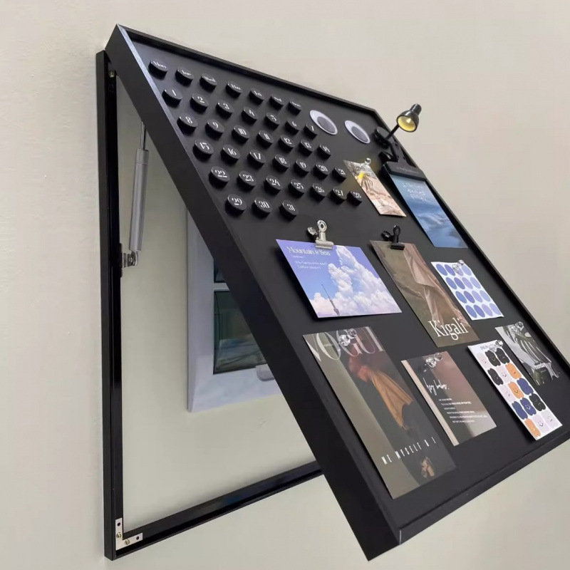 批发配电箱免黑板装饰画新款展示电表箱板遮丑磁吸打孔遮挡冰箱贴|undefined