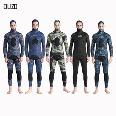 3.5mm diving suit, hunting suit, split wetsuit, CR fishing and hunting suit, men's cold-proof and warm winter swimsuit factory wholesale