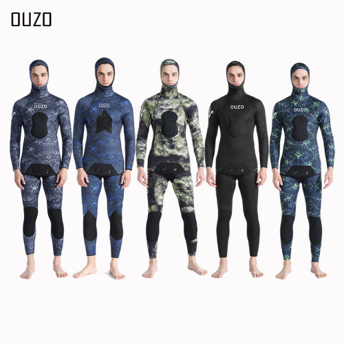3.5mm diving suit, hunting suit, split wetsuit, CR fishing and hunting suit, men's cold-proof and warm winter swimsuit factory wholesale