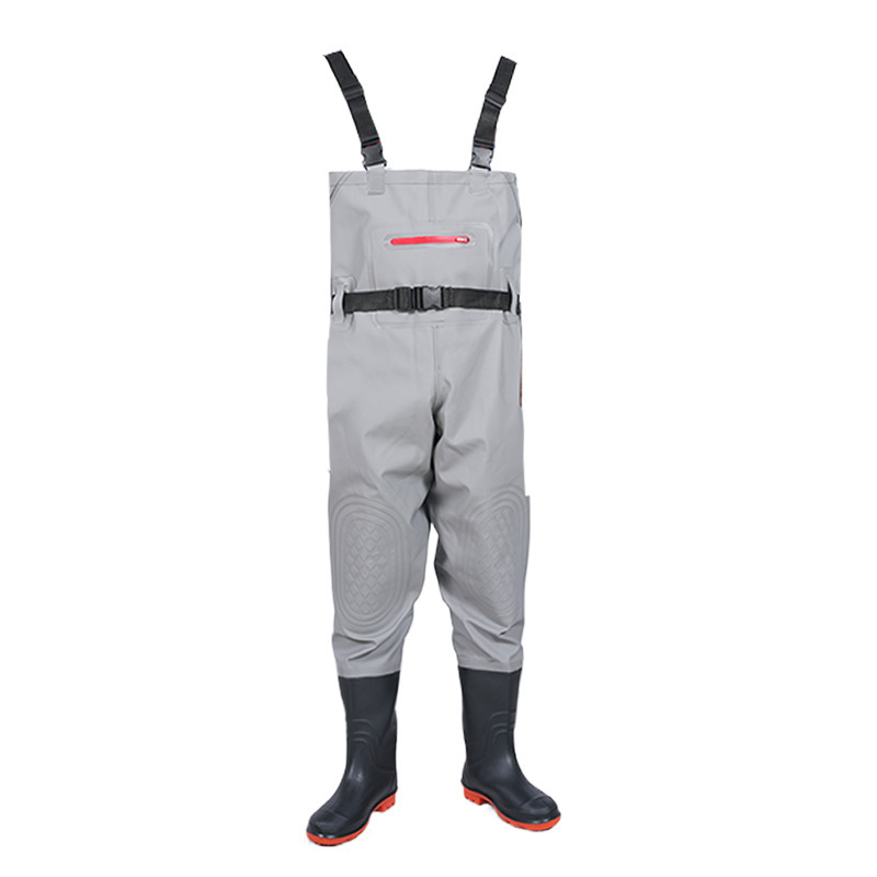 半身の下のズボンは厚くて耐摩耗性の防水の服の一体の連体の雨靴の全身の雨のズボンの渉水のズボンです。|undefined