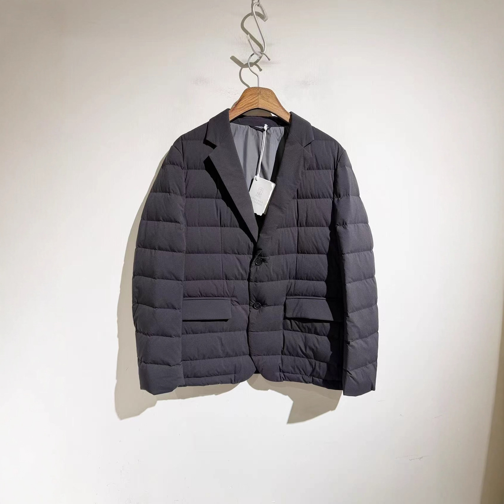 Men's down Jacket Autumn and Winter New Business Casual Lapel Suit Thickened Warm Commuter Suit down Jacket