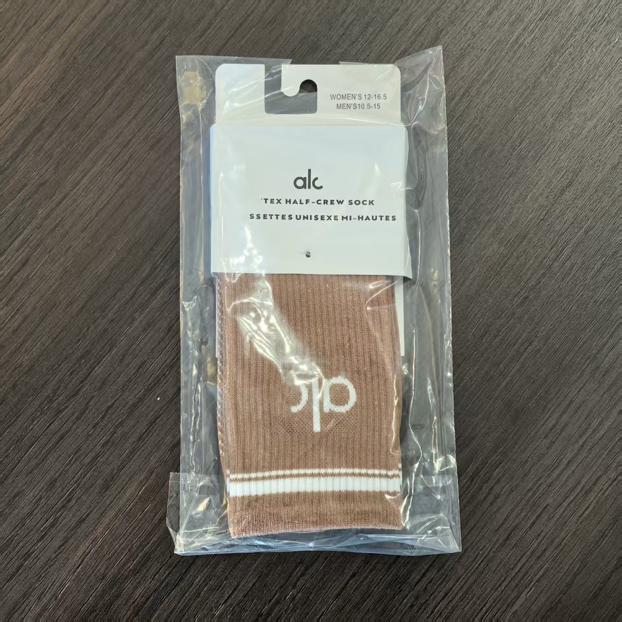 A.L.C. Tex Crew Socks Half-Crew Brown