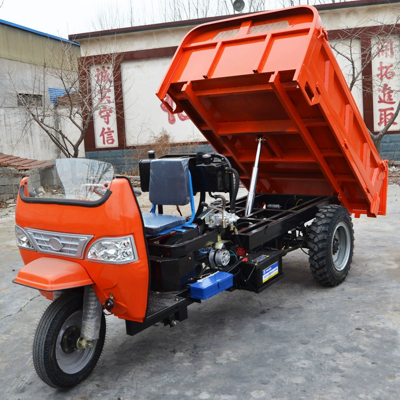 Трехколесный дизель-электрический сельскохозяйственный трицикл, инженерный самосвал-трицикл, производитель поставляет аккумуляторные транспортные средства.