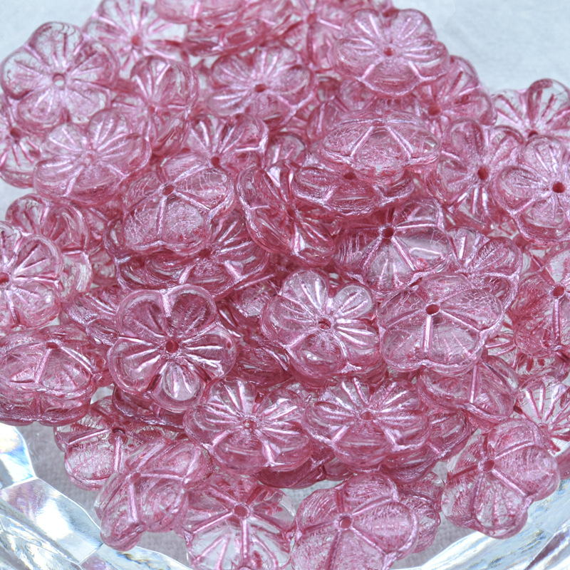 Nuevas perlas de vidrio checas preciosa perlas de ciruela esmaltadas 10mm alrededor de 100 piezas de paquete diy accesorios de perlas sueltas