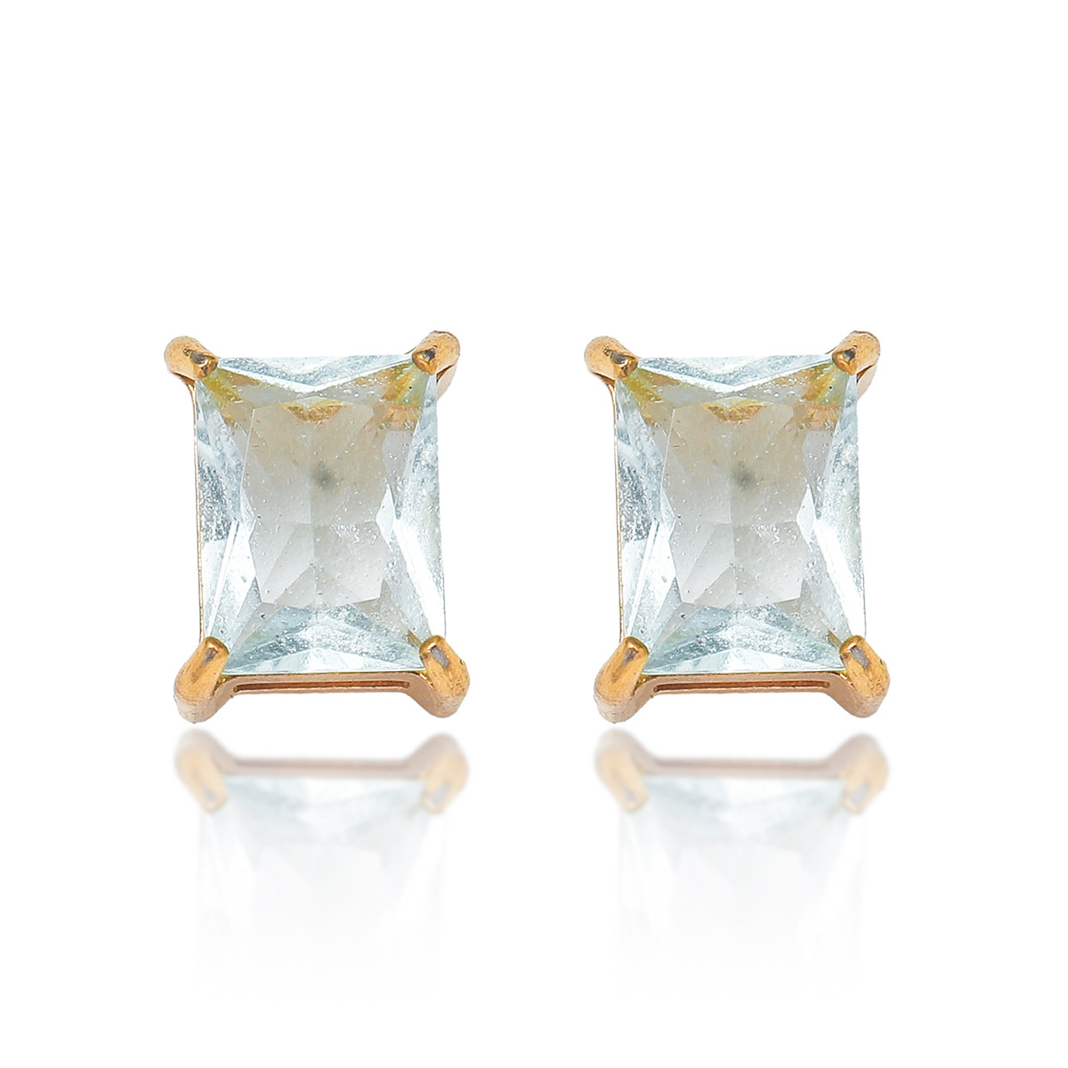 1 Pair Geometric Classic Style 304 Stainless Steel Ear Studs display picture 12