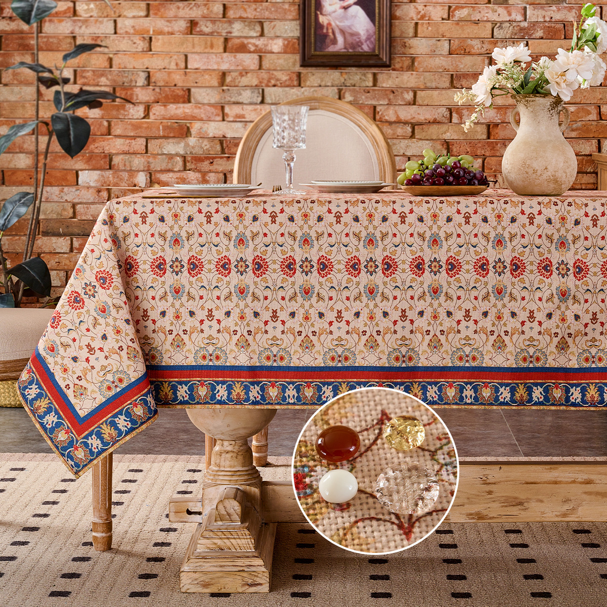 Mantel árabe-resistente al agua