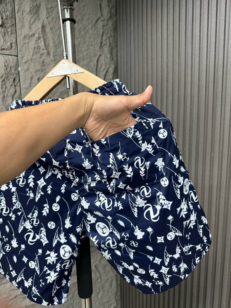 Men's Clothing High End Men's All Over Print Casual Shorts Summer Thin Quick Drying Straight Leg Stylish Five Point Beach Shorts_viptrois.com