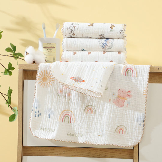 Baby Cover Belly Towel Newborn Sleeping Belly Protection Baby Cotton Gauze Towel Bathing Long Square Towel Pillow Towel Adult Winter