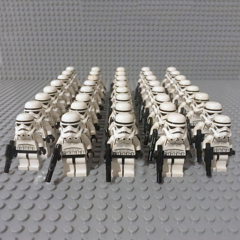 Compatible with Star Wars Clone Sw188 Storm White Soldier Assembled Minifigure Building Block Educational Toy High Quality