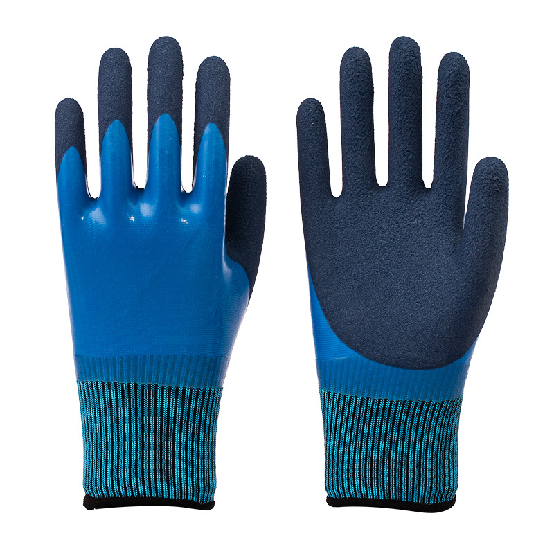 Fabricante mayorista guantes de protección laboral sitio de trabajo seco desgaste emulsión guantes de inmersión