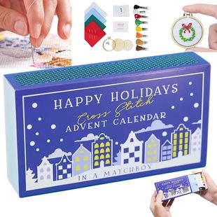 Amazon Cross Border New Cross Stitch Advent Calendar Christmas Cross Stitch Kit Gift