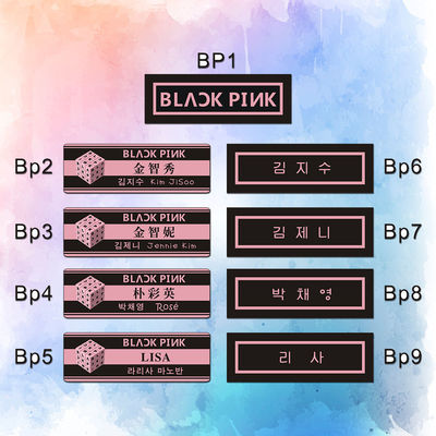 【BILACKPINK】现货名扎女团金智秀/金智妮/朴彩英/LISA明星胸针