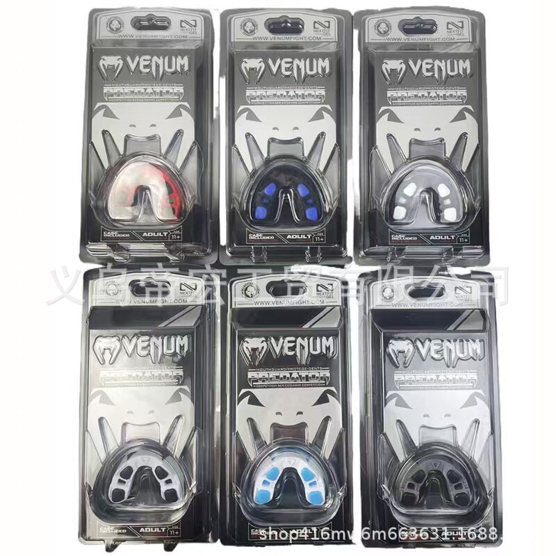 Ve Venomous Fang Boxing Mouthguard Three-Layer Thickened Muay Thai Sports Sanda Taekwondo Breathable Anti-Wear Mouthguard