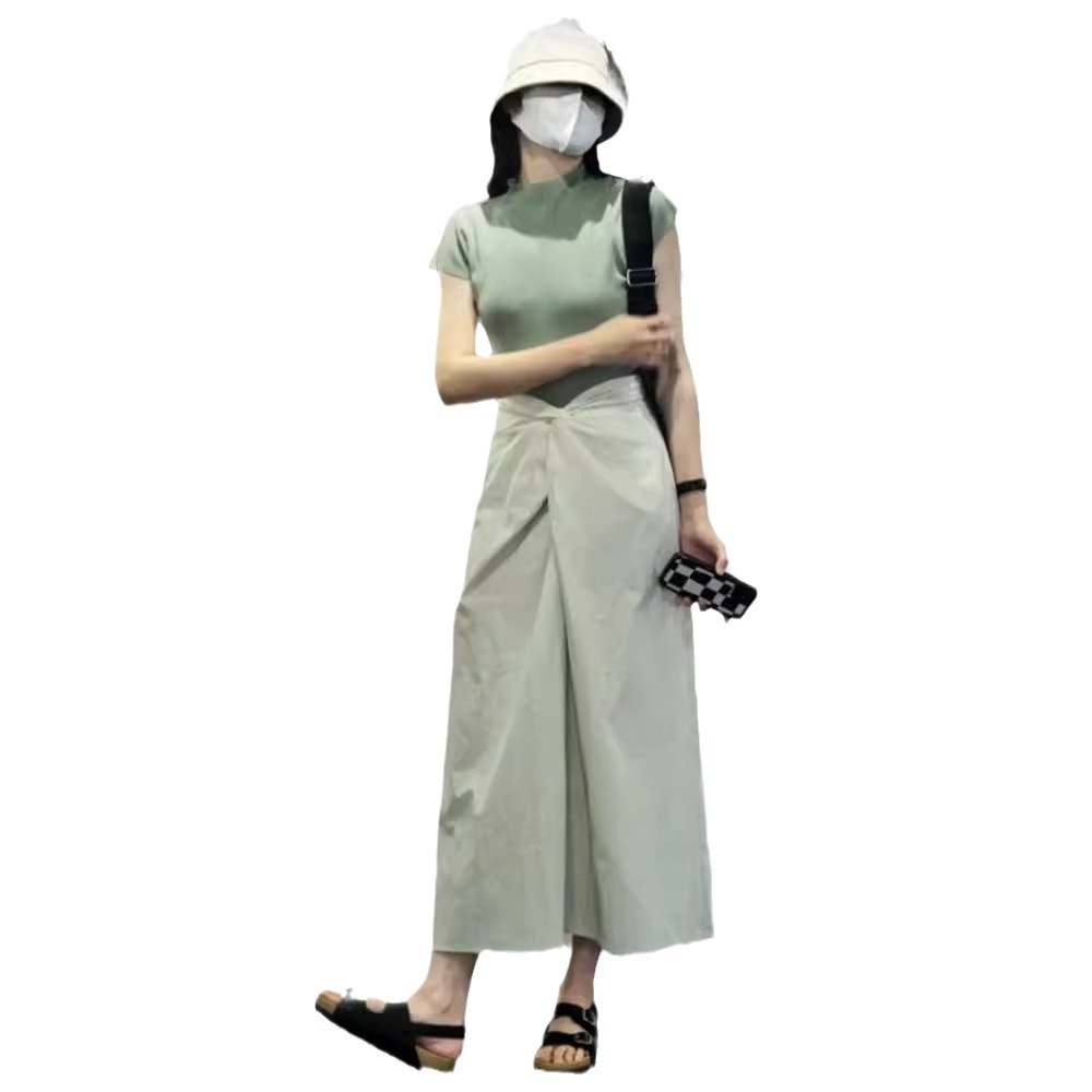 Conjunto de dos piezas para mujer, estilo elegante y casual