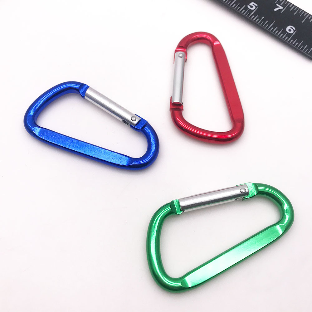 佰特D型打扁登山扣 箱包五金配件 铝合金户外挂钩 箱包服饰配件