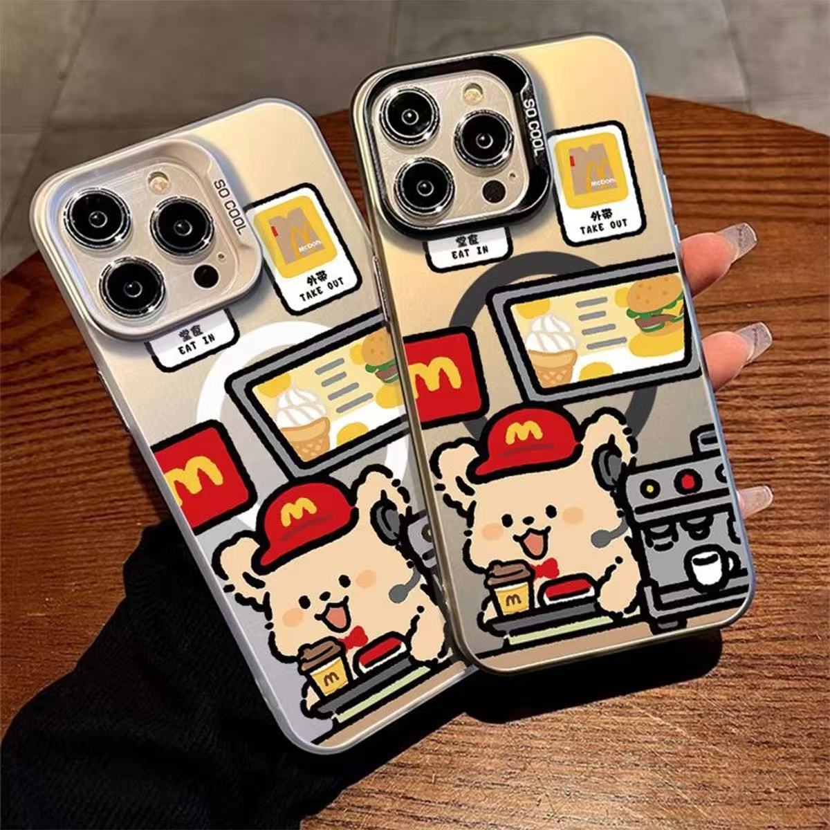 打工熊适用iphone17手机壳苹果16pro潮牌15新款13promax可爱14/12