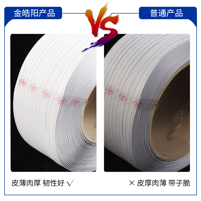 Cinta de embalaje transparente de color, suministro directo de punto de fábrica, cinta de embalaje pp, material nuevo, cinta de embalaje para máquina, flejado y firme