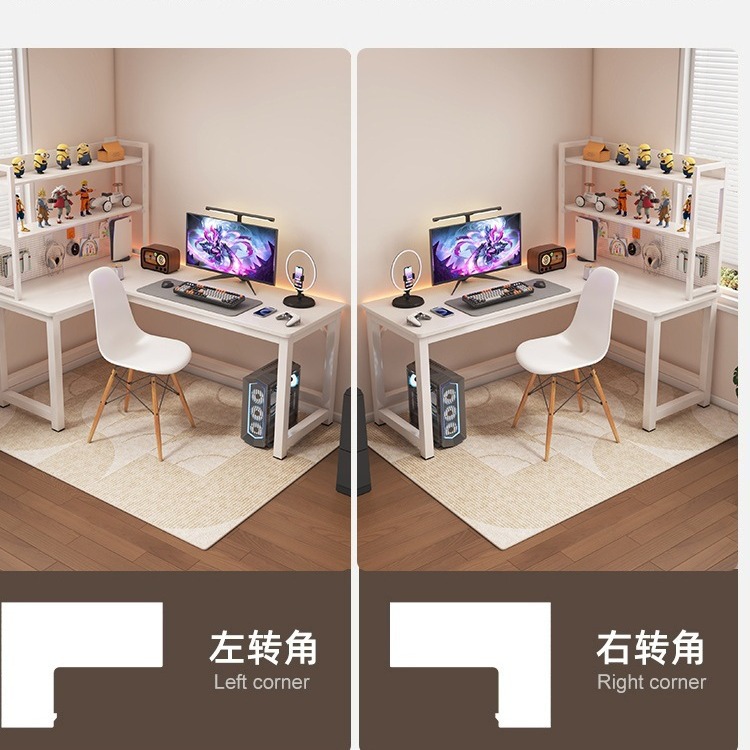 Mesa de esquina blanca mesa de computadora mesa de escritorio escrit