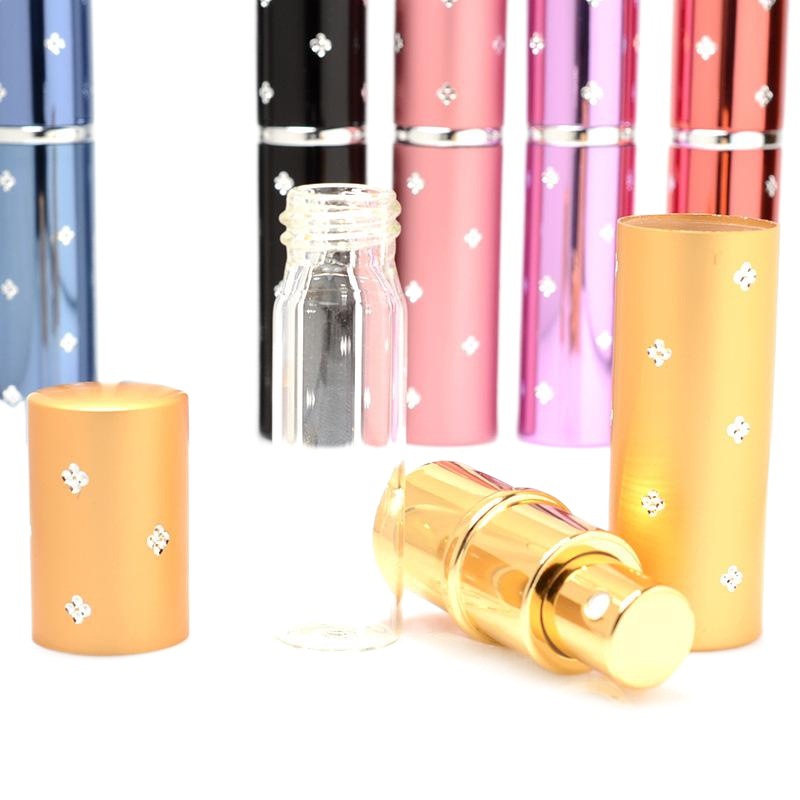 En stock venta al por mayor botella de embalaje de perfume portátil de vidrio en aerosol tanque interno botella vacía botella de spray CAPACIDAD 10ml