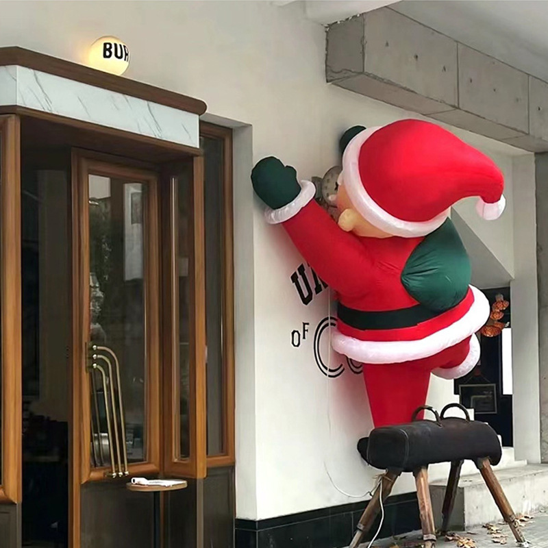 空気入れアニメクリスマス空気入れサンタクロースクリスマスツリーデパート活動配置美陳アニメデパート装飾|undefined