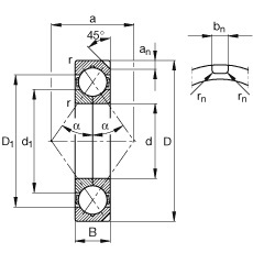 四点接触球轴承QJ-228.N2MPA-FAG