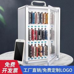 手机保管箱铝合金带锁学生壁挂员工公司会议手机收纳盒手机存放柜