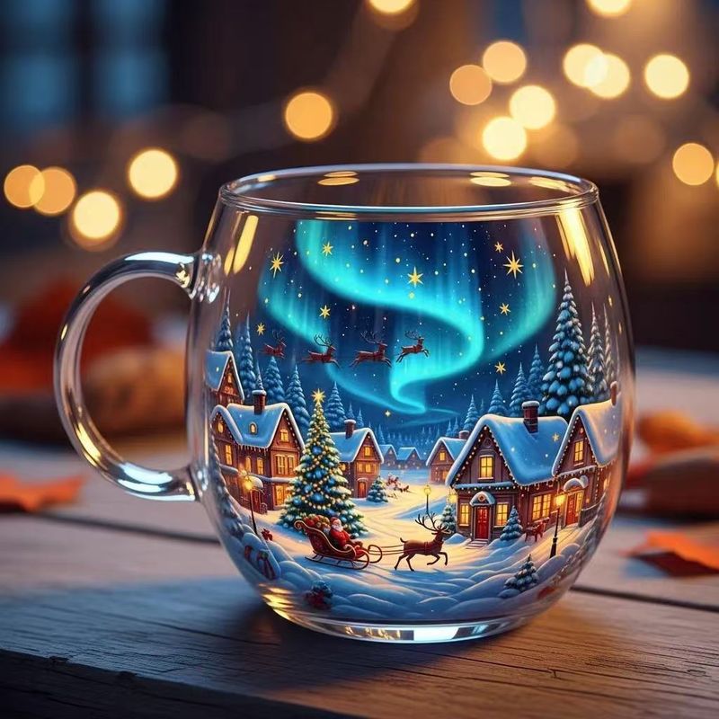 2025跨境新品Halloween Painted Mug万圣节圣诞节彩绘马克杯|undefined
