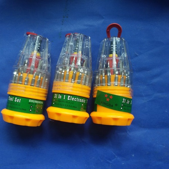 批发 31PC 螺丝刀套装 组合螺丝批 31合1多功能便携塔形维修工具