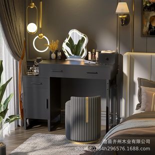 Nordic Small Apartment Corner Dressing Table Straight Corner Master Bedroom Internet Celebrity Girl Mini Triangular Dressing Table
