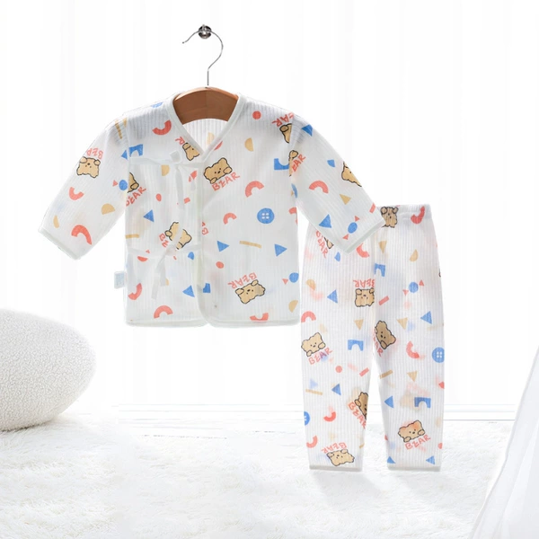 Red trousers with letters, set, with little bears