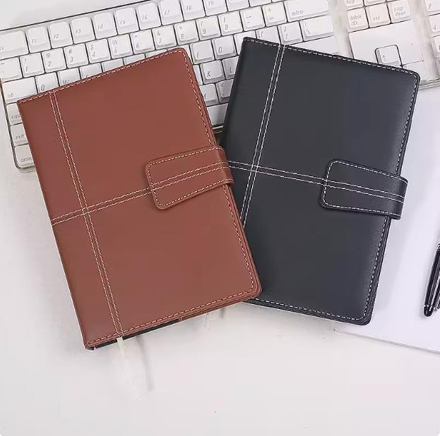 진파이 노트북 클래식 가죽 책 사무실 용품 회의 메모장 간단한 비즈니스 노트북 다기능 책