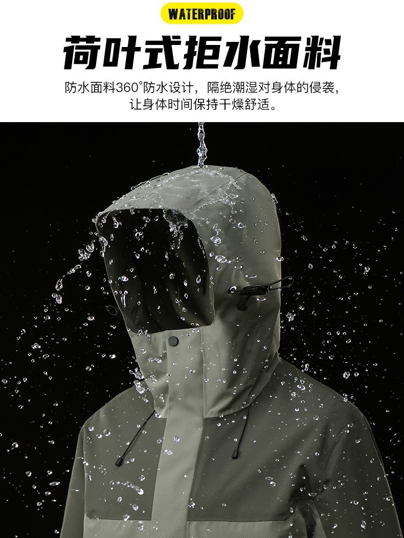 Al Aire Libre invierno más tamaño chaqueta de los hombres forrado de lana engrosada caliente extra grande a prueba de viento a prueba de lluvia de mediana edad y ancianos ropa de Montañismo